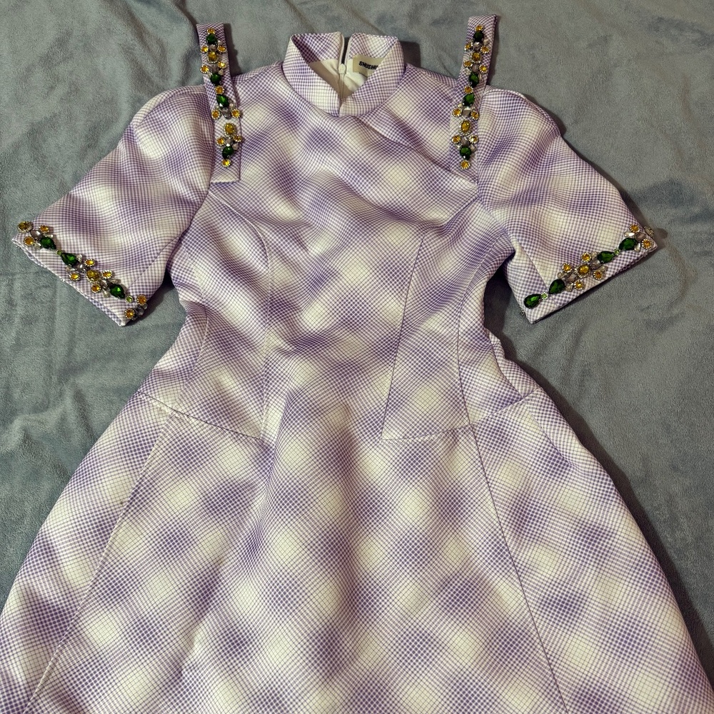 Shushu/tong purple dress